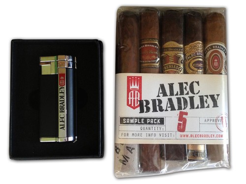 Alec Bradley 5 pack cigars and lighter