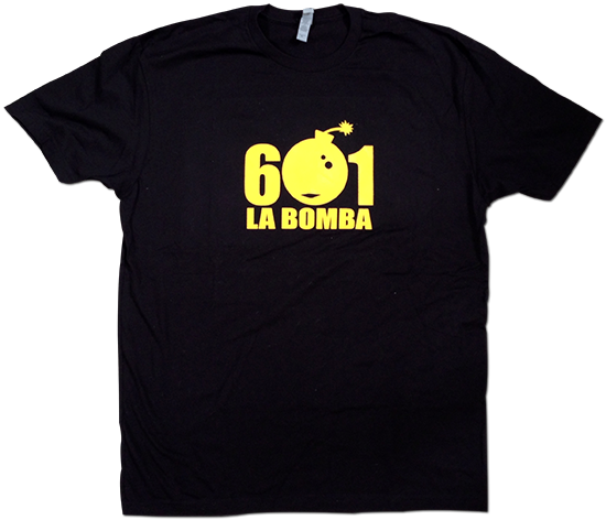 601 La Bomba black and yellow shirt