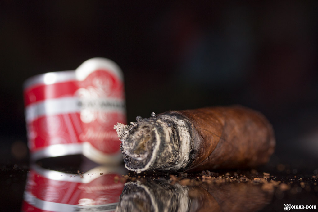 Macanudo Inspirado Red Robusto cigar nubbed