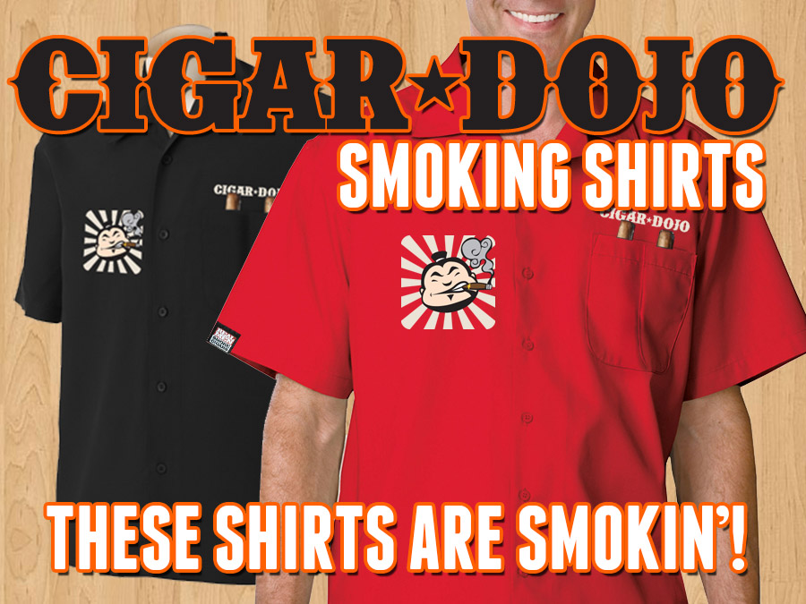 Cigar Dojo premium smoking shirts for sale