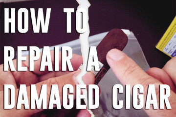 How to repair a damaged cigar