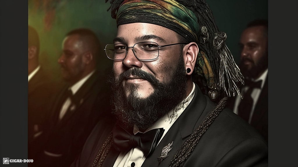 Nick Melillo after ai MidJourney mashup