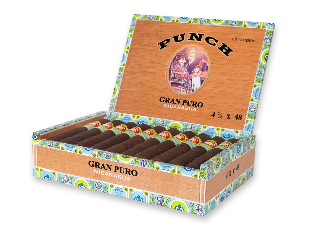 Punch Gran Puro Nicaragua cigar box open
