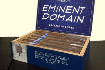 Espinosa Backroom Series Eminent Domain cigar box open