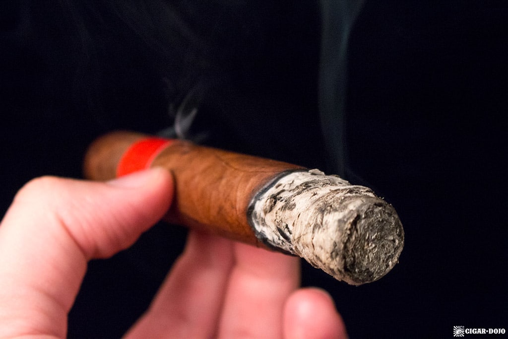 Partagas Heritage Robusto cigar smoking