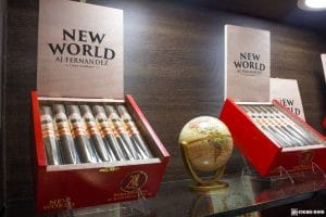 AJ Fernandez New World Puro Especial cigars display IPCPR 2017