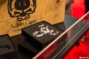 Asylum Cigars fidget spinner cigar cutter IPCPR 2017