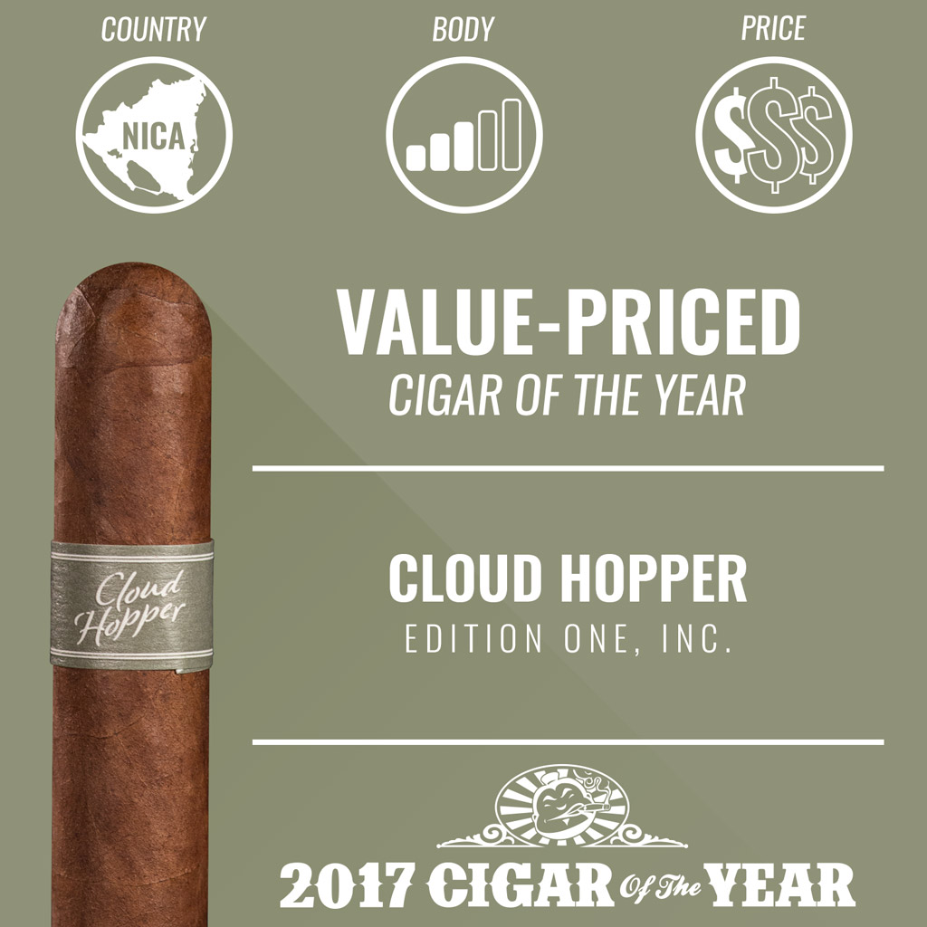 Edition One Cloud Hopper Value-Priced Cigar of the Year Award 2017