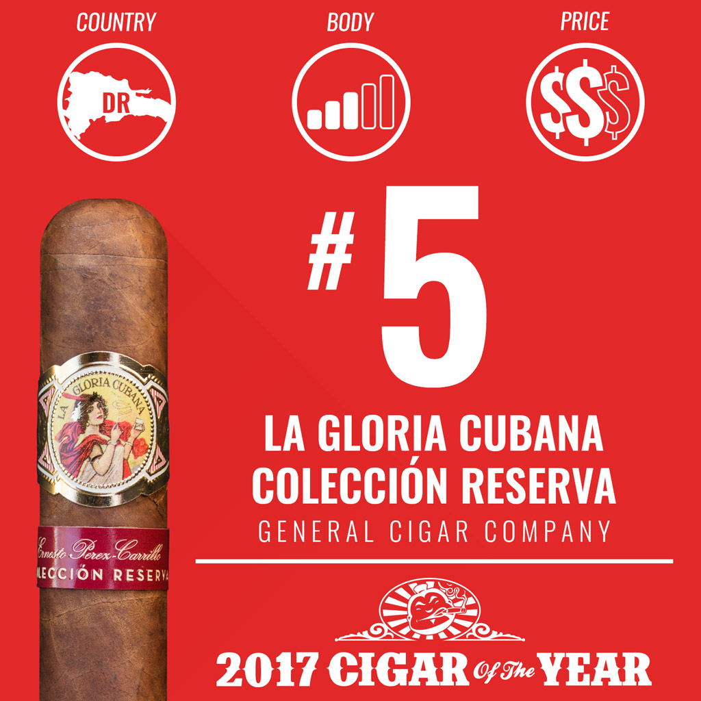 La Gloria Cubana Colección Reserva #5 Cigar of the Year Award 2017
