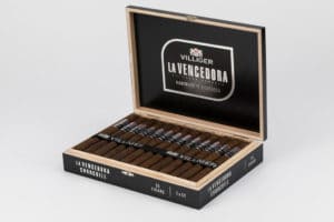 Villiger La Vencedora Churchill cigar box open