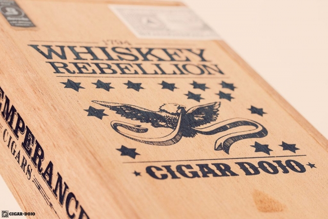 RoMa Craft Whiskey Rebellion 1794 Pennsatucky cigar box lid artwork