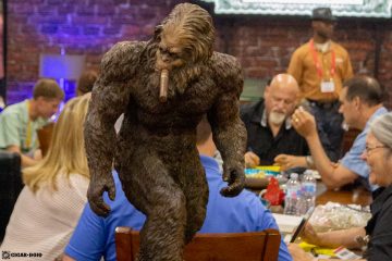 Dunbarton Tobacco & Trust Sakasquatch statue IPCPR 2019