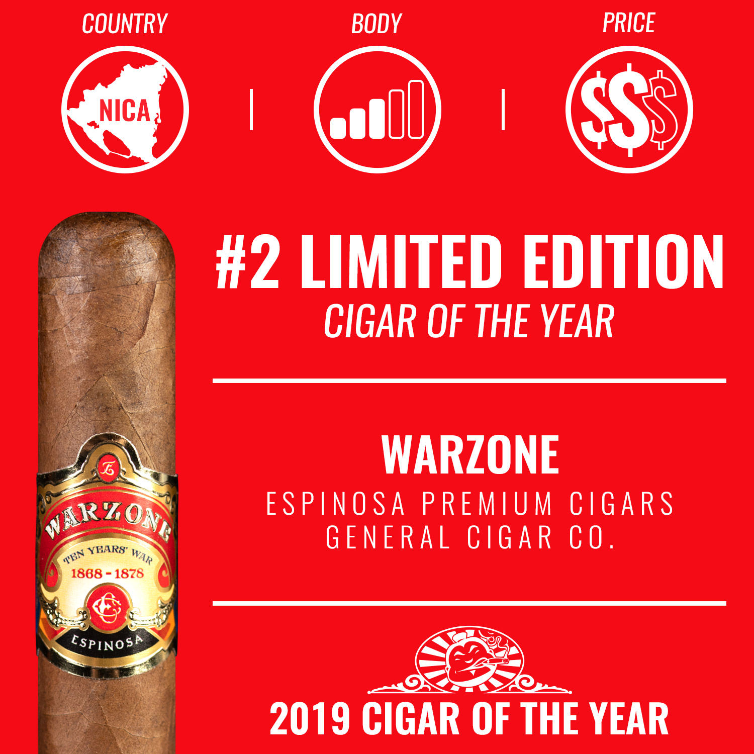 Espinosa Warzone No. 2 Limited Edition Cigar of the Year 2019