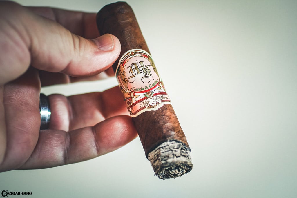 My Father La Promesa Toro cigar ash