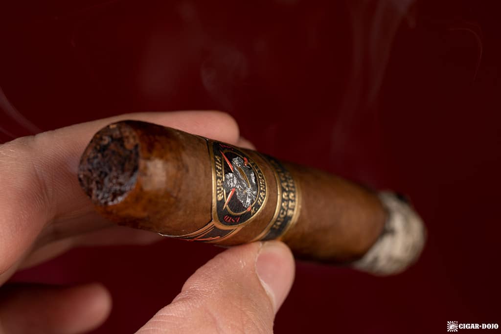 Gurkha Nicaragua Series Robusto cigar smoking