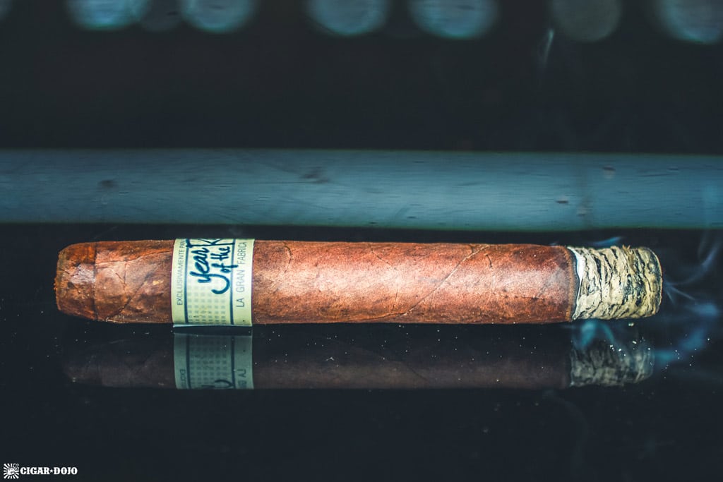 Drew Estate Liga Privada Único Serie Year of the Rat cigar ash