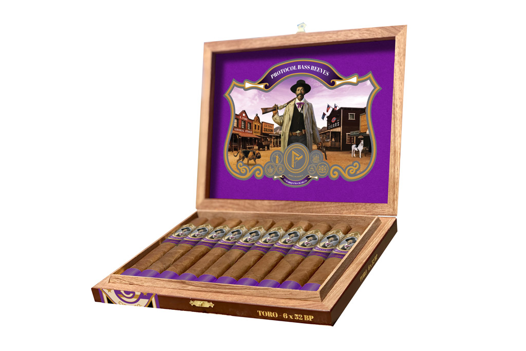 Protocol Bass Reeves cigar box open