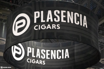 Plasencia Cigars booth sign PCA 2021