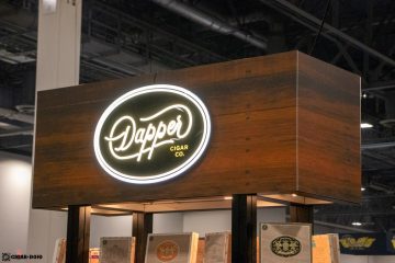 Dapper Cigar Co. booth sign PCA 2021