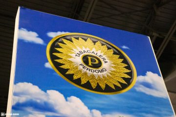 Perdomo Cigars booth sign PCA 2021