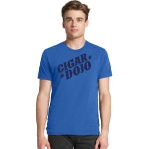 Cigar Dojo Vintage Blue Shirt model front