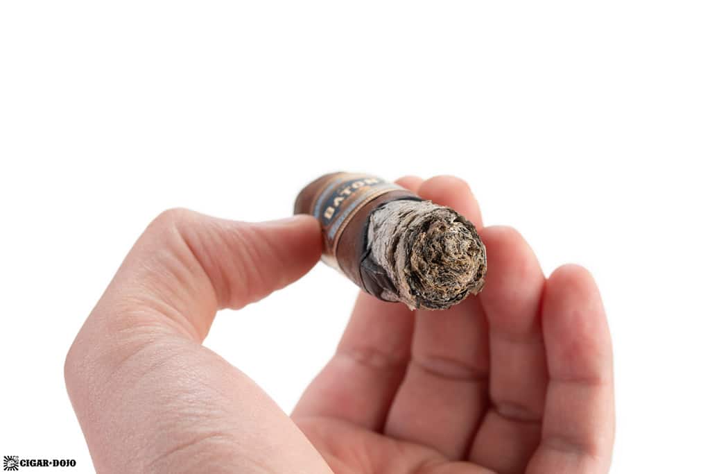 JC Newman El Baton Belicoso cigar ash