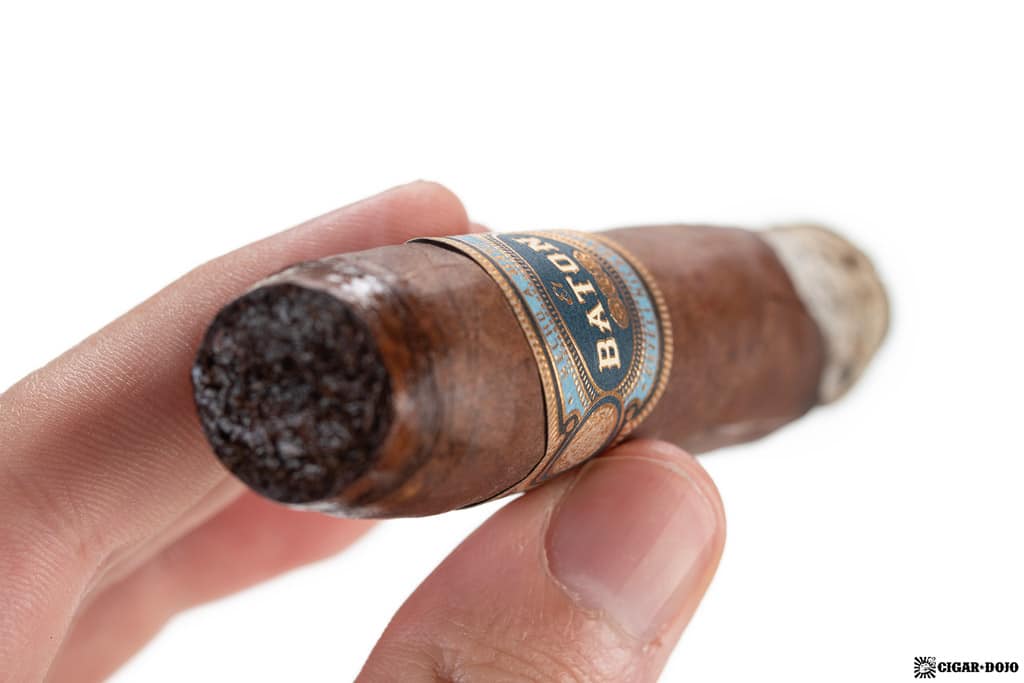 JC Newman El Baton Belicoso cigar smoking