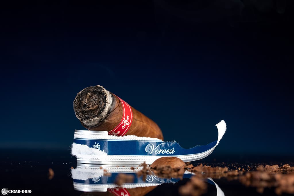 Tatuaje Havana VI Verocú Blue No. 1 cigar nub finished