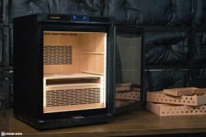 Raching MON800A cigar humidor front open