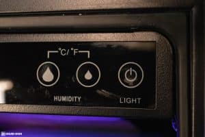 BODEGAcooler JC-85A humidor display buttons