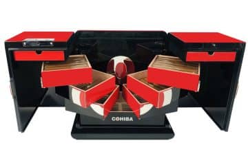 Cohiba Biometric Humidor open