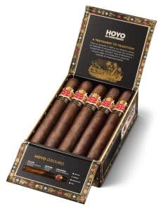 Hoyo de Monterrey Oscuro cigar box open