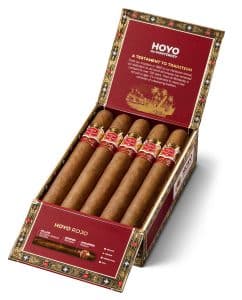Hoyo de Monterrey Rojo cigar box open