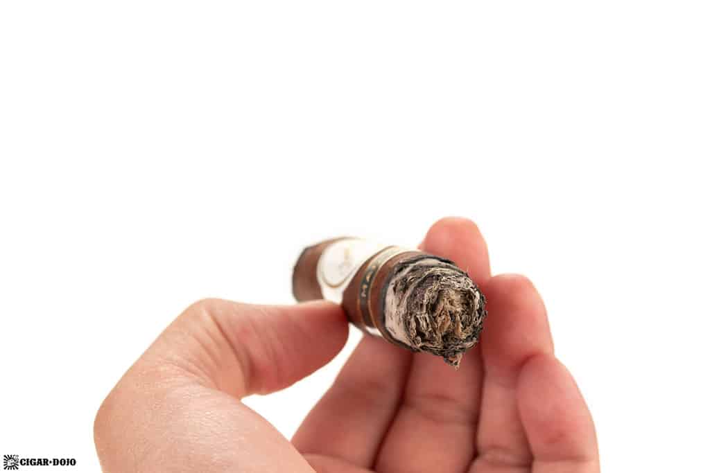 Davidoff Maduro Toro cigar ash