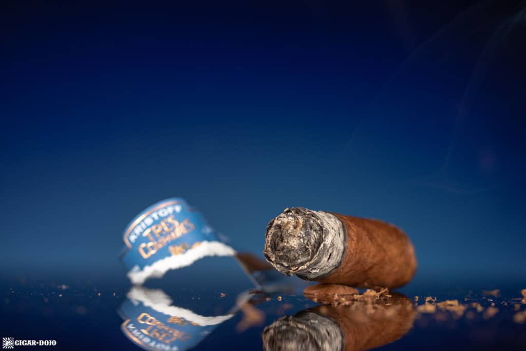 Kristoff Tres Compadres Toro cigar nub finished