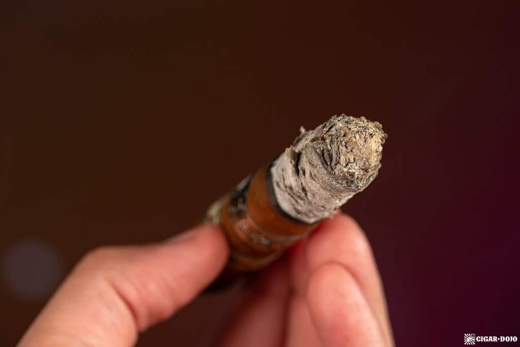 Warped Don Reynaldo 10th Anniversary cigar ash