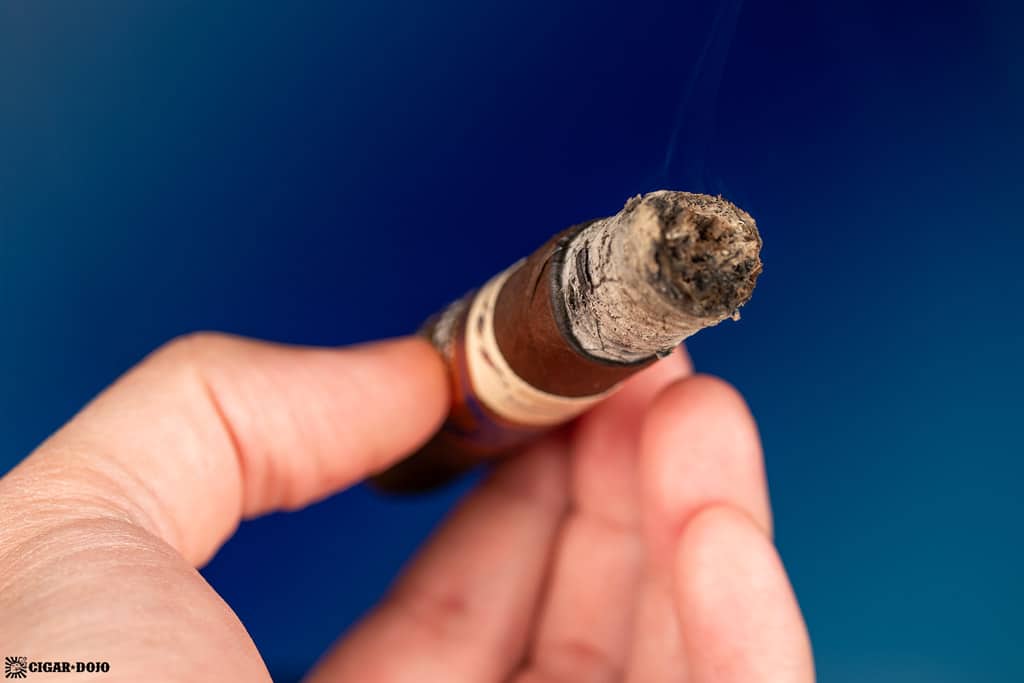 H. Upmann 180th Anniversary cigar ash