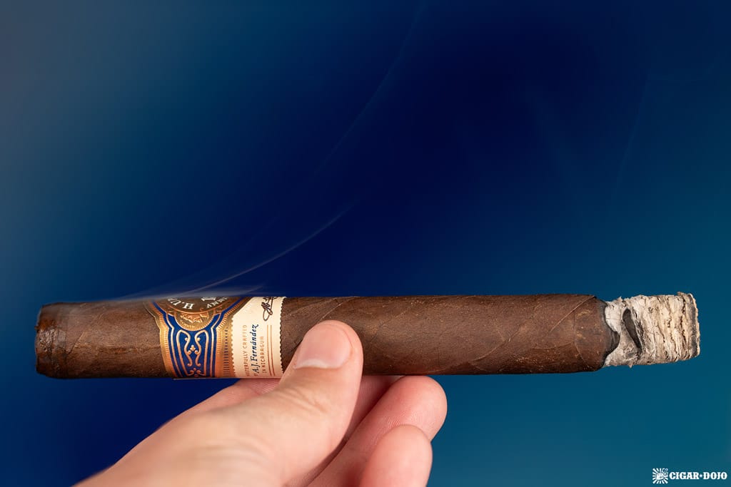 H. Upmann 180th Anniversary cigar smoking