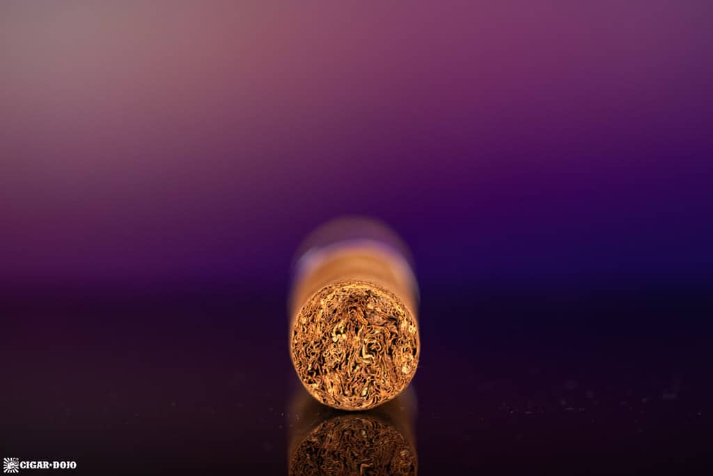 Los Statos Deluxe Connecticut Robusto cigar foot