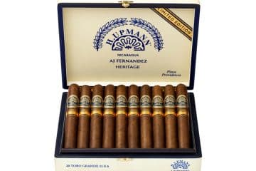 H. Upmann by AJ Fernandez Heritage Finca Providencia cigar box open