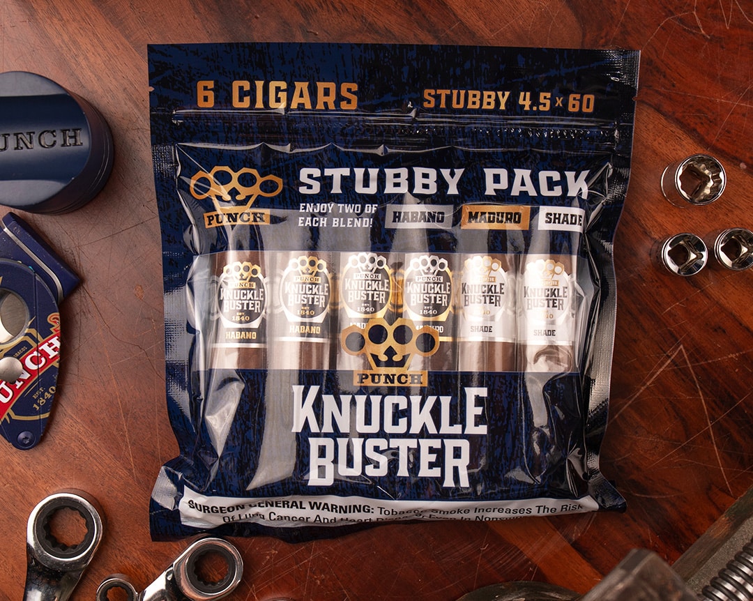 Punch Introduces Knuckle Buster Stubby 6-Pack Sampler - Cigar Dojo