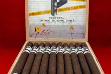 Protocol Crime Scene Unit cigar box open