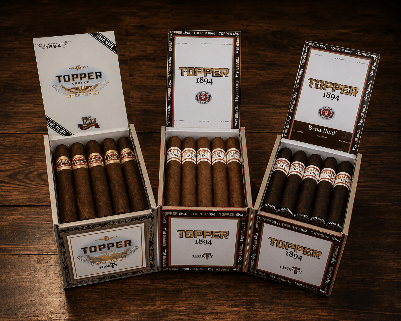 Topper Cigars Adds 1894 Broadleaf And New Shorty Vitola 3 Shorty