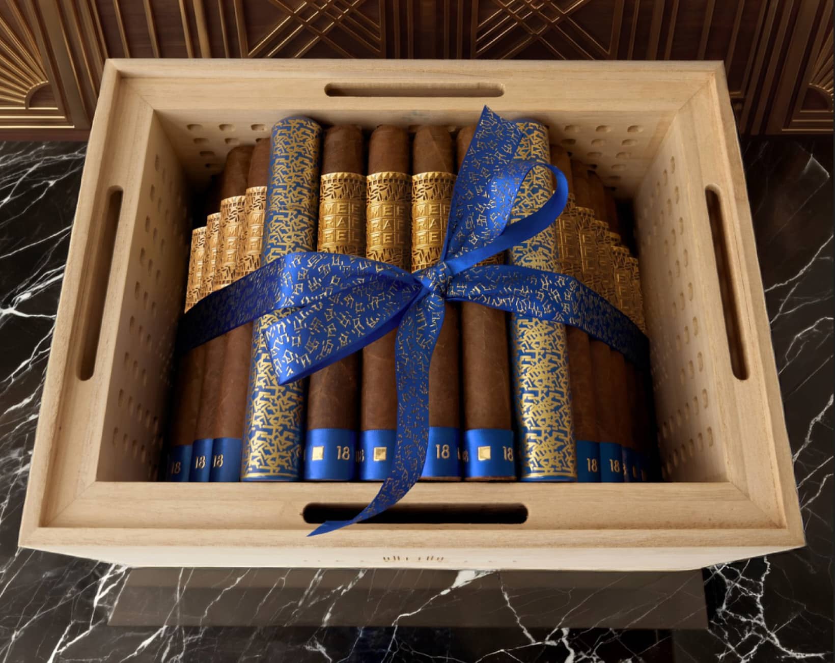 Meerapfel Cigar Announces Project 18 MEERAPFEL Project 18 cigar chest